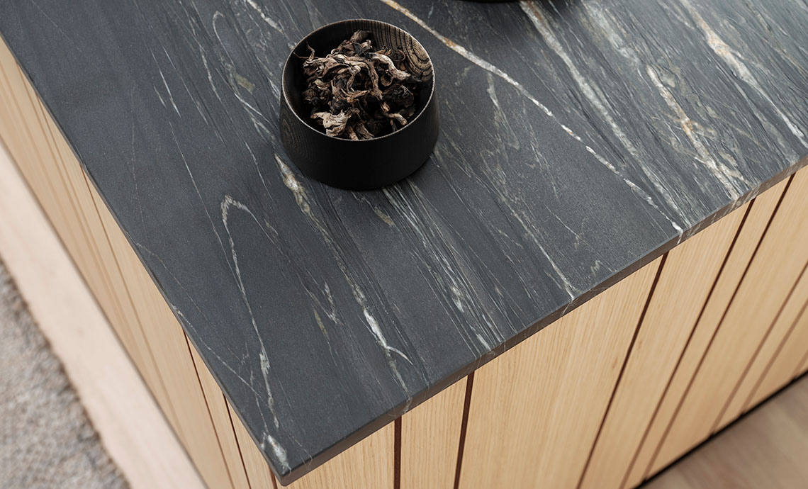 Snygg bänkskiva i Belvedere Quartzite